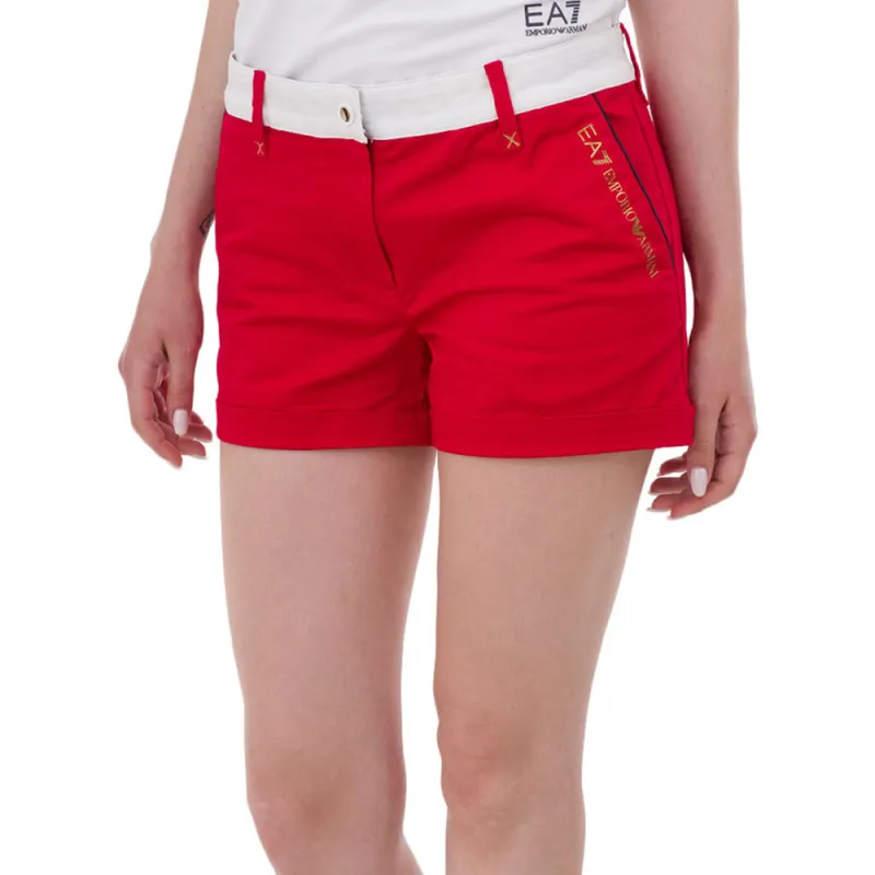 EMPORIO ARMANI EA7 Casual Shorts Women's Red-2
