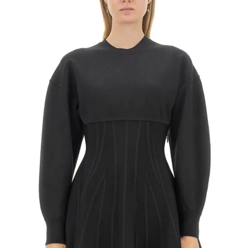 Alexander McQueen Wool blend Flared Minidress-3