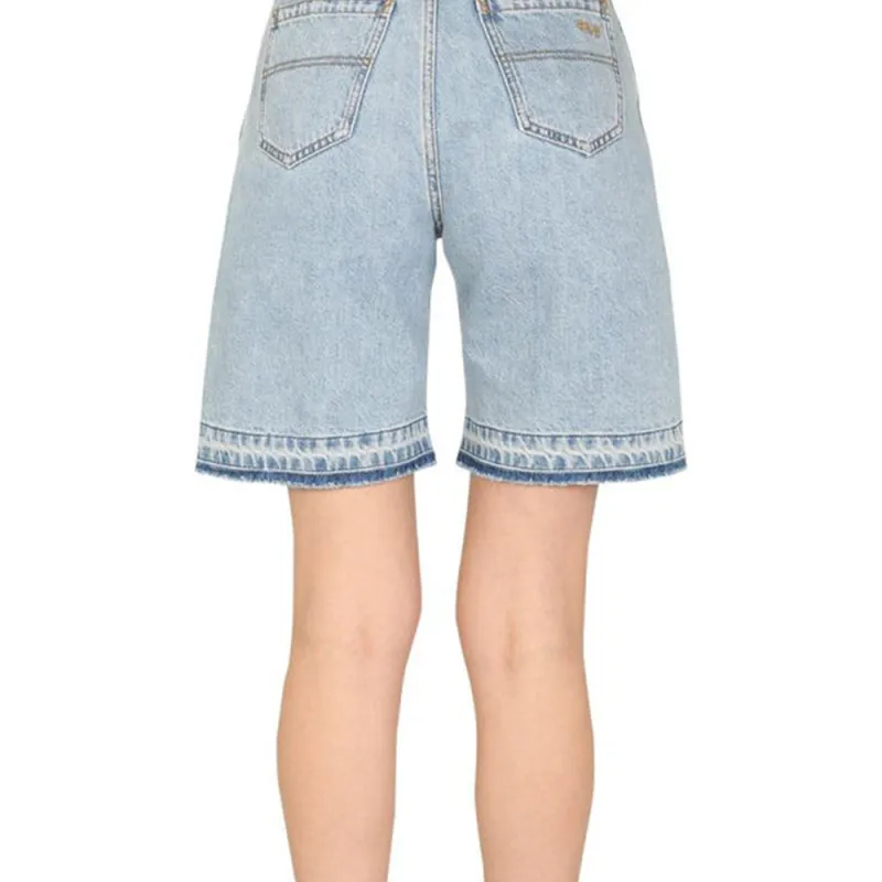 PHILOSOPHY DI LORENZO SERAFINI Denim Bermuda Shorts-5