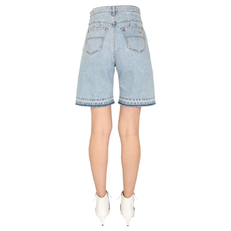 PHILOSOPHY DI LORENZO SERAFINI Denim Bermuda Shorts-1