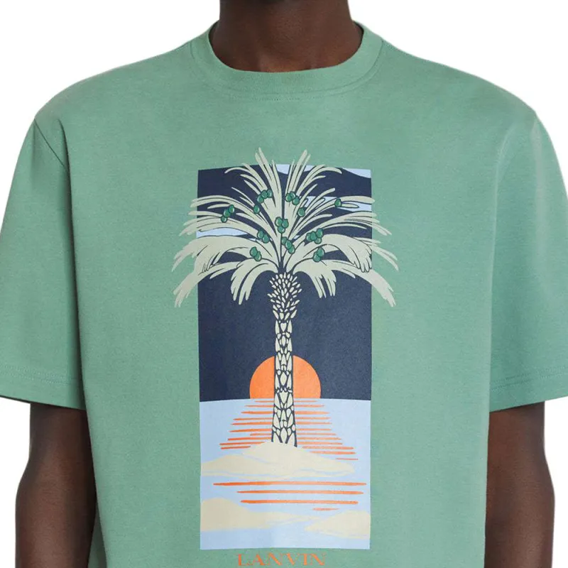 Lanvin Graphic Printed Crewneck T Shirt-4