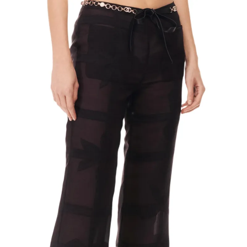 CHANEL FW24 Casual Pants Women's Black-1