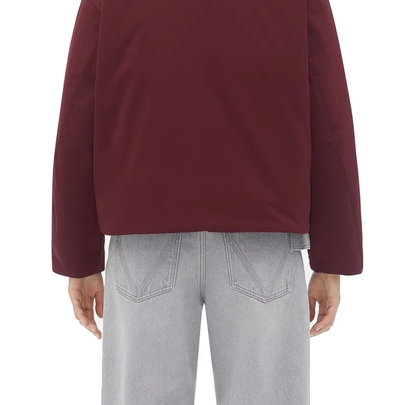 Bottega Veneta Tech Nylon Puffer Jacket 'Burgundy'-4
