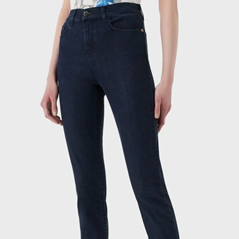 EMPORIO ARMANI J20 High waisted Super skinny Leg Jeans In Stretch Denim-4