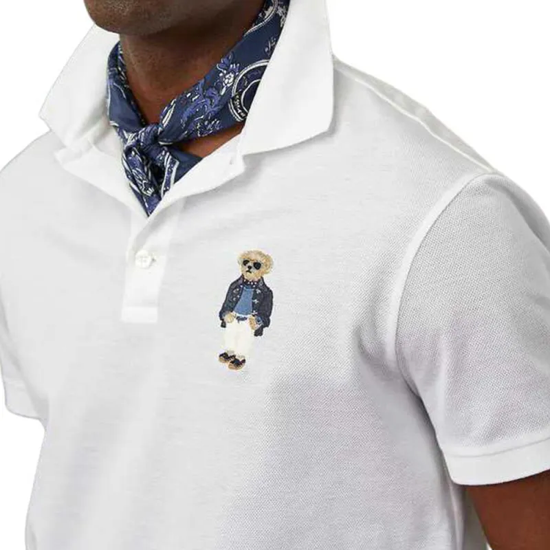 Ralph Lauren Purple Label SS22 Polo Shirt Men's White-4