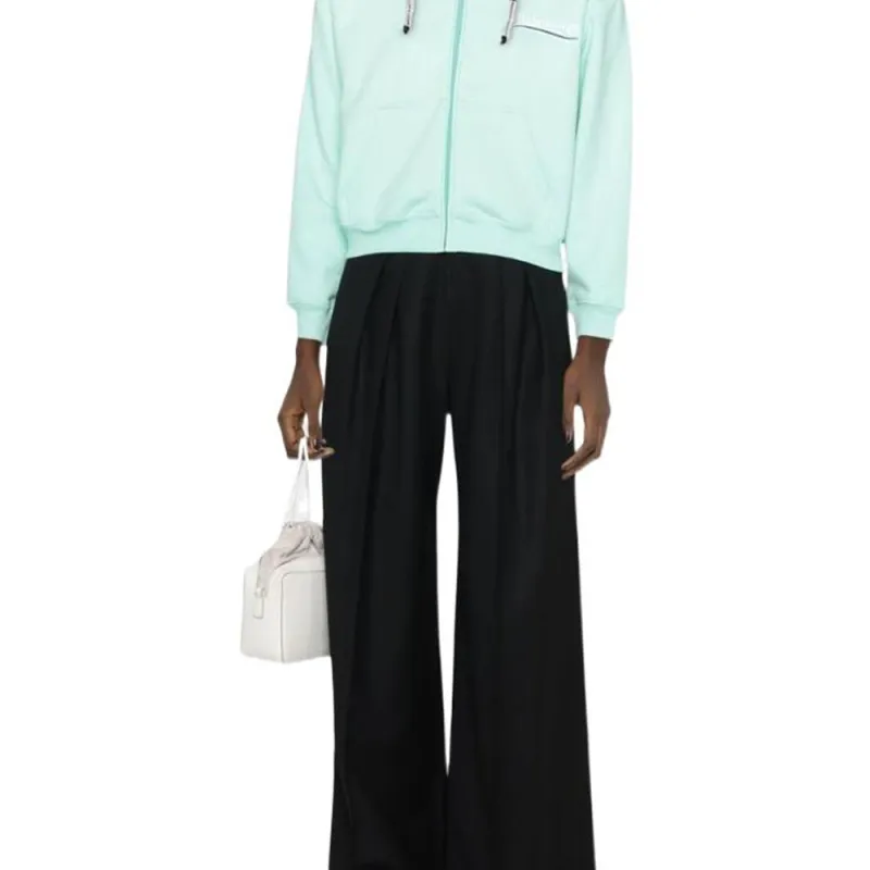 Balenciaga FW22 Sweatshirt Regular Fit Women's Light Green-3