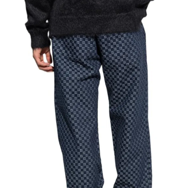 BALMAIN Jacquard Wide-Leg Jeans-5