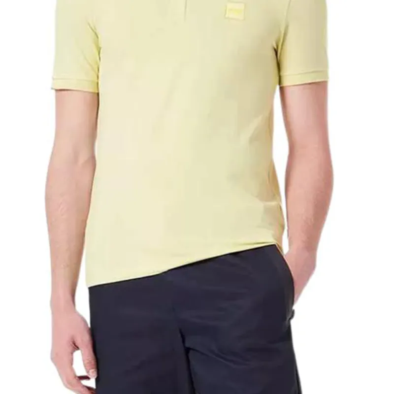 HUGO BOSS Polo Shirts Men Yellow-4