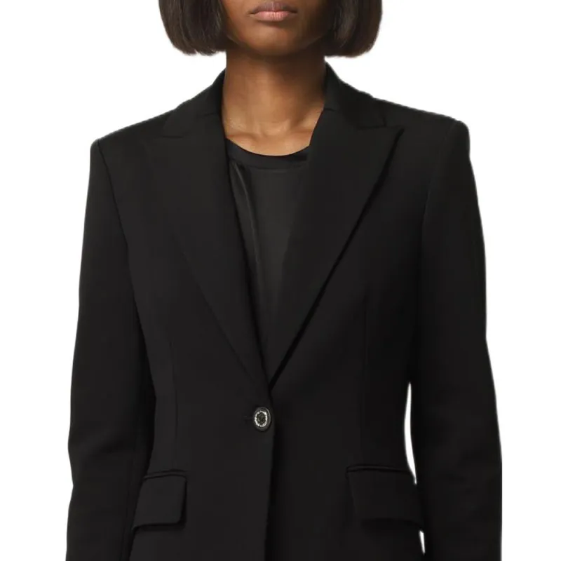 PINKO SS22 Business Suits Coats Women's Black-3