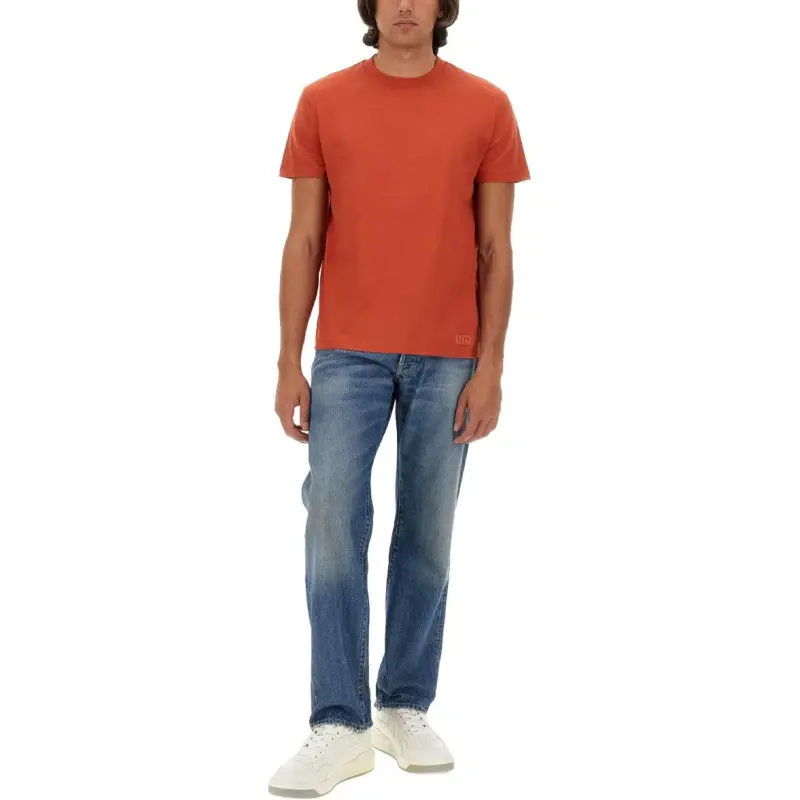 Valentino T Shirts Men Orange-2