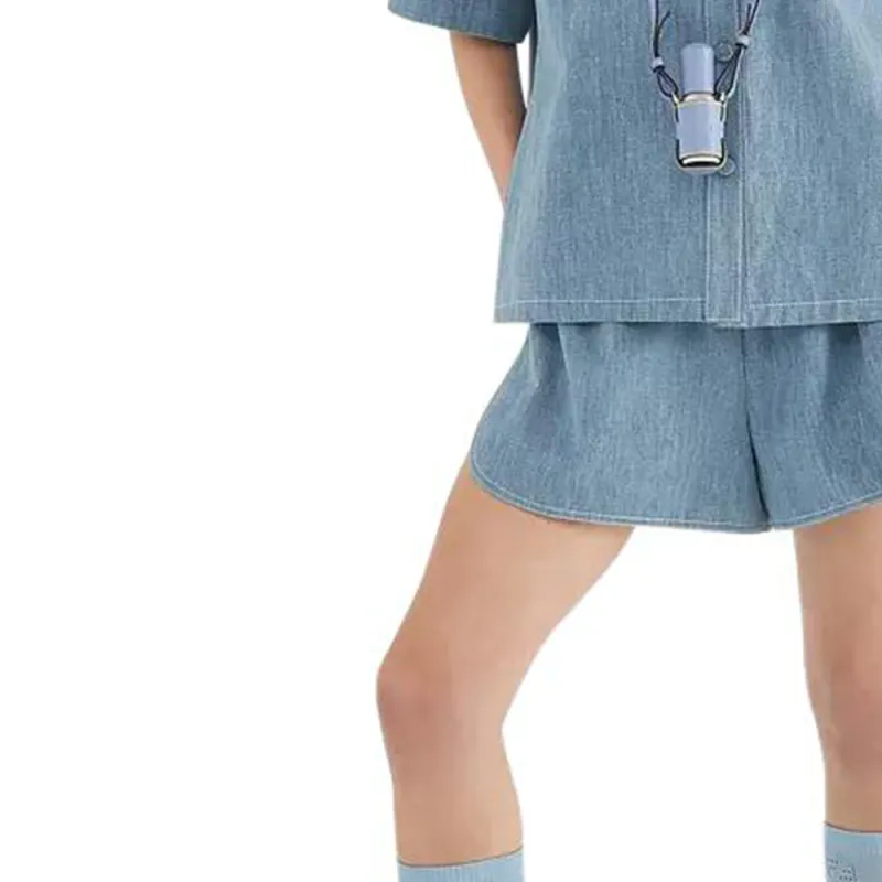 FENDI Casual Shorts Women's Light Blue-3