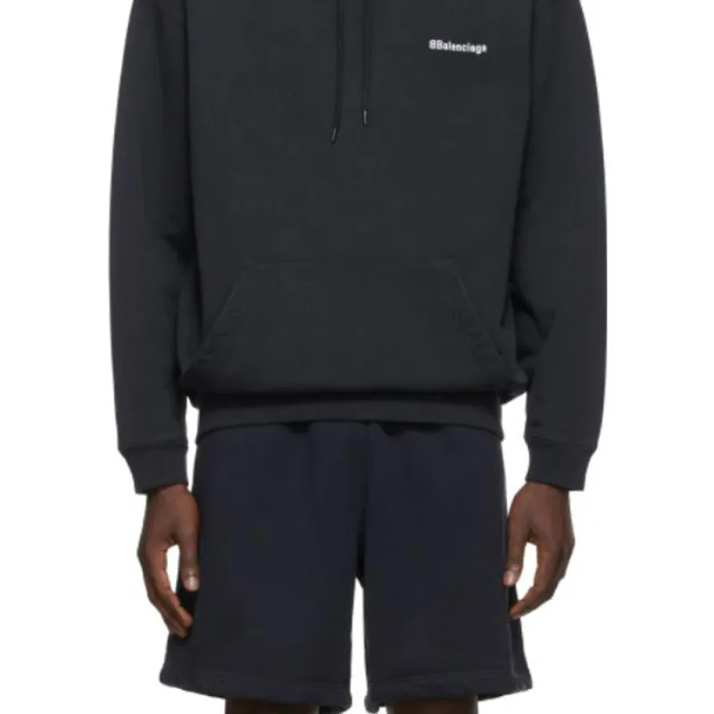 Balenciaga Corporate Logo Popover Hoody-3
