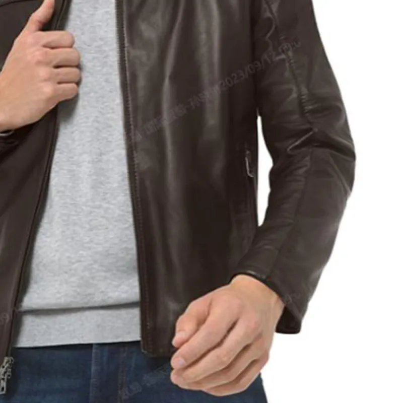 MICHAEL KORS Leather Racer Jacket-2