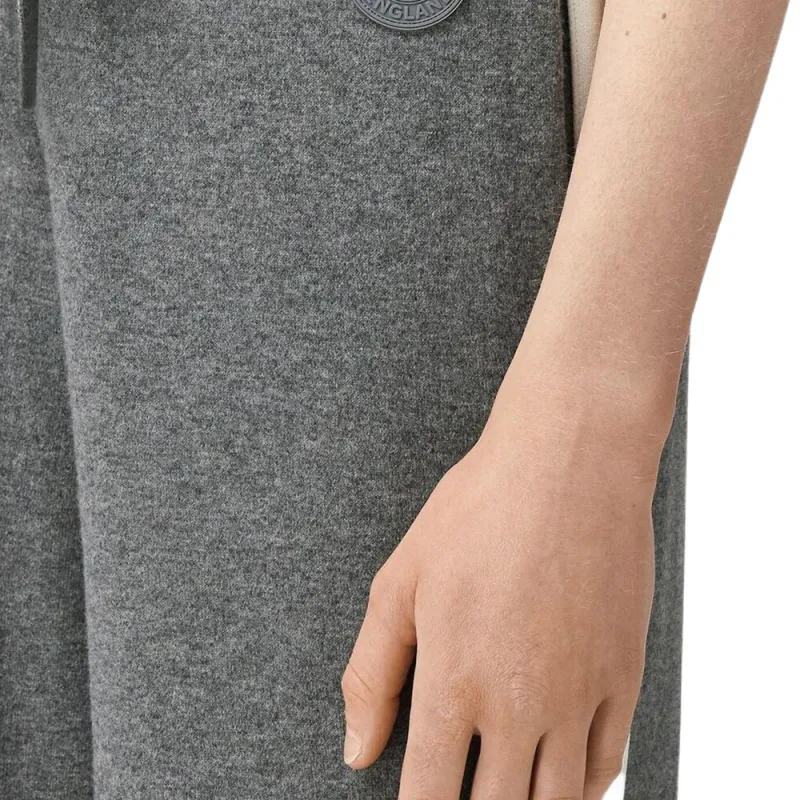 Burberry SS23 Knitted Sports Pants Women's Gray-5