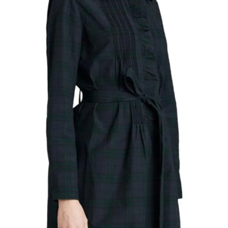 Burberry Long Sleeved Dress Women's Multicolor-4