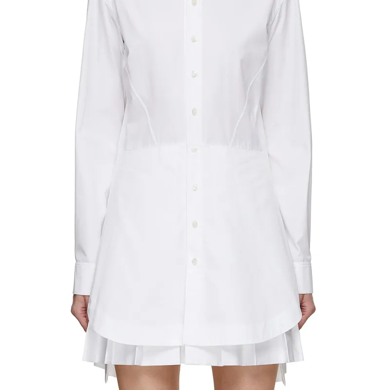 Alaia Long Sleeved Shirt Dress-3