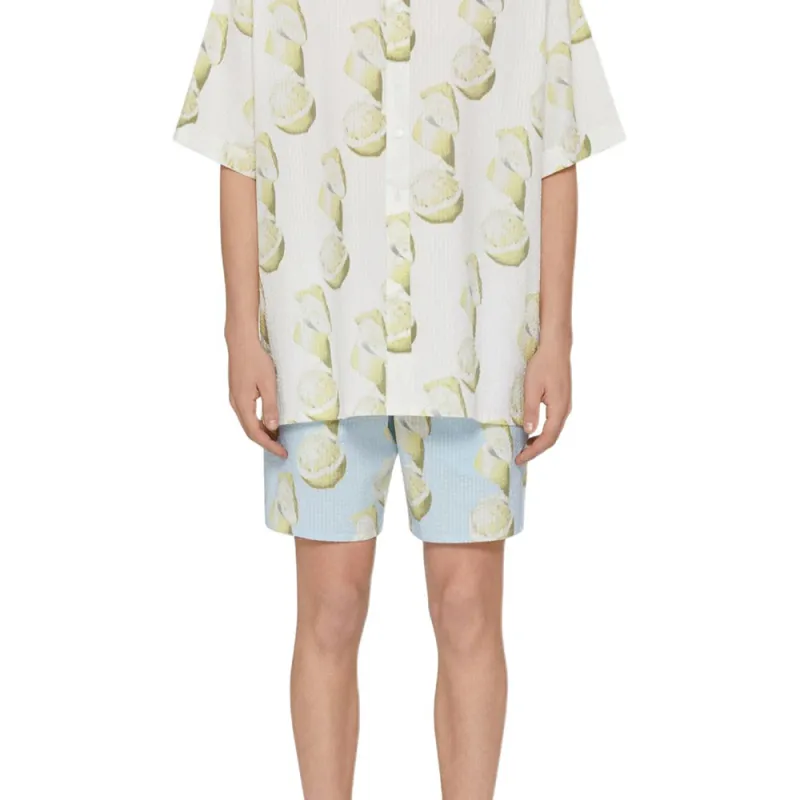 Givenchy Lemon print Seersucker Shirt-4