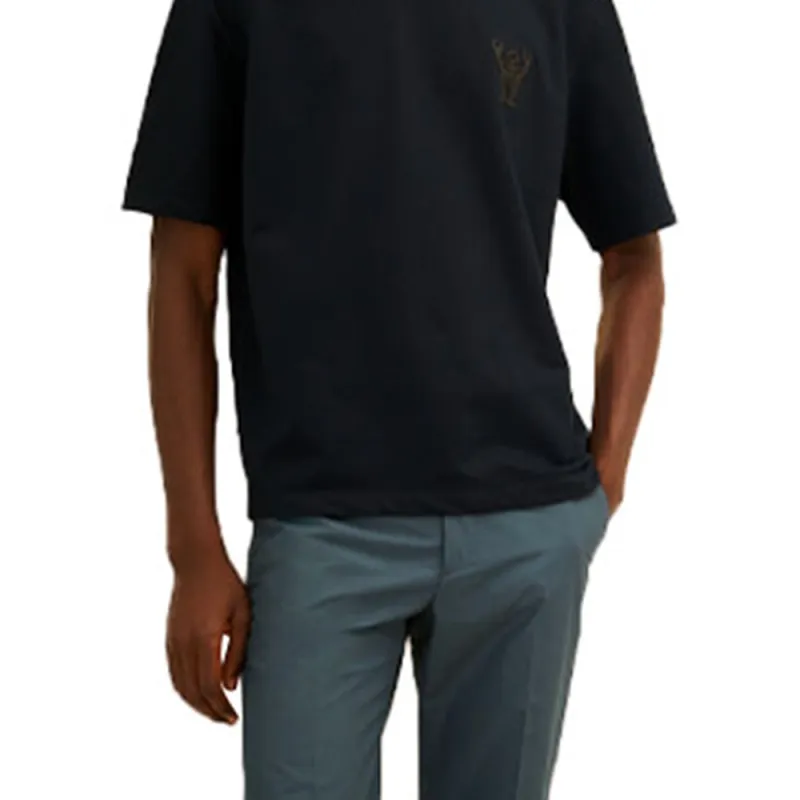 HERMES T Shirt Men's Ocean Blue-3