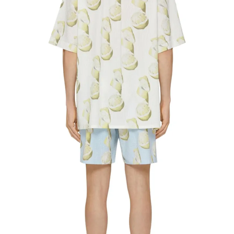 Givenchy Lemon print Seersucker Shirt-5