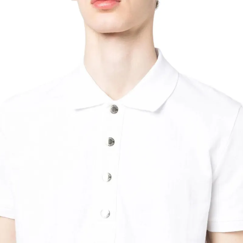BALMAIN Monogram Straight Hem Polo Shirt-4