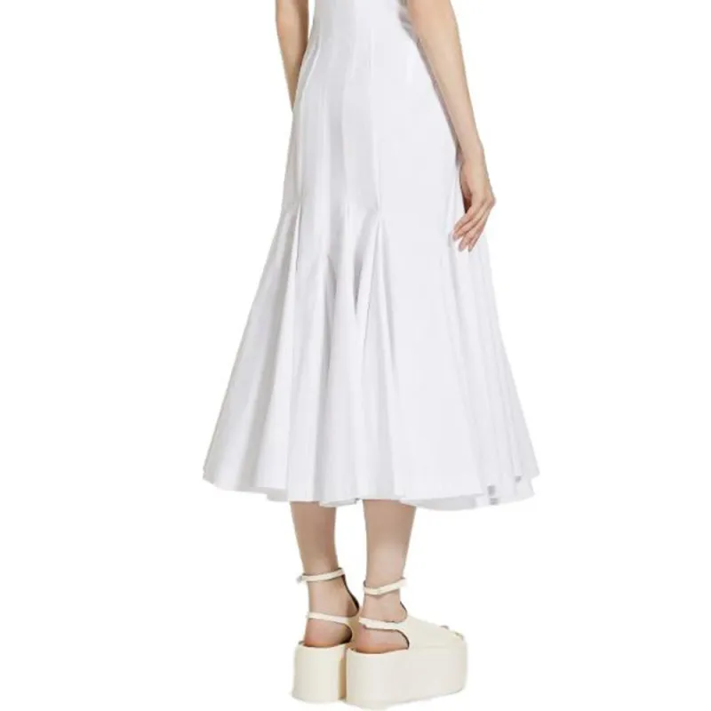 SportMa Sleeveless Dress Women's White-5