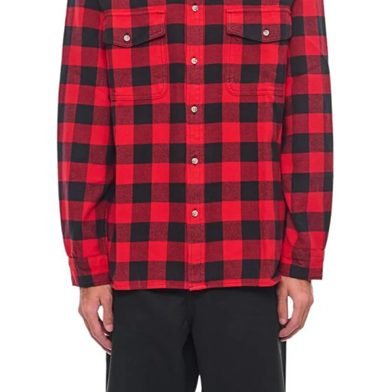 WOOLRICH Checked Pattern Flannel Shirt-4