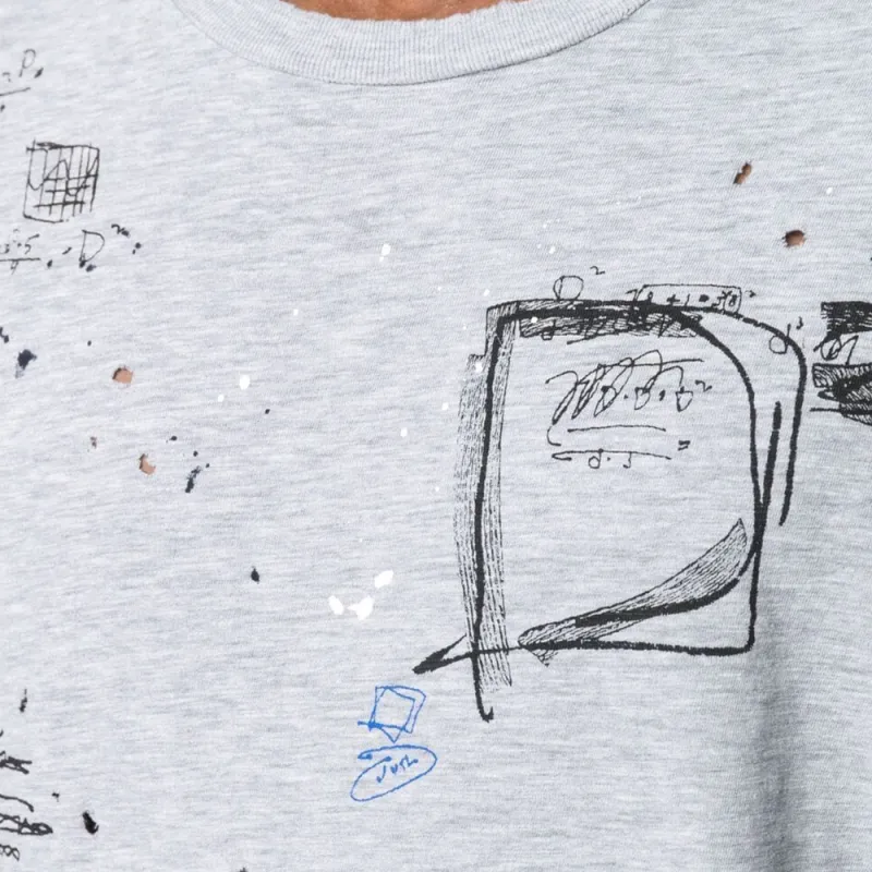 Dsquared2 Cigarette Fit Scribble Logo T Shirt-4