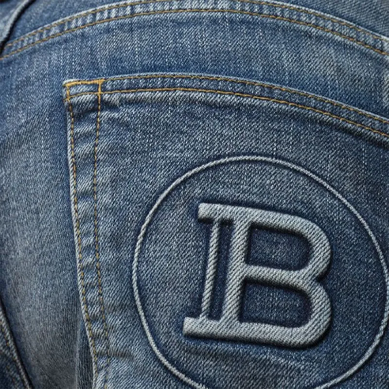 BALMAIN Jeans Men Blue-4