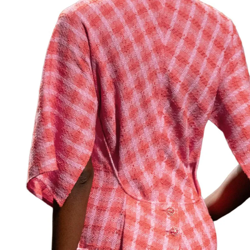 CHANEL 24 New Spring And Summer Arrivals Long-Sleeved Dresses Women's Pink-2