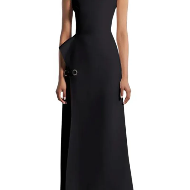 Maticevski Mannerism Side slit Dress-4