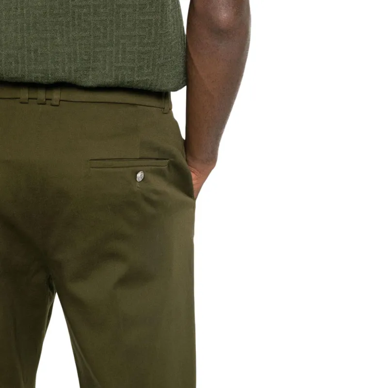 BALMAIN Casual Pants Men's Green-4