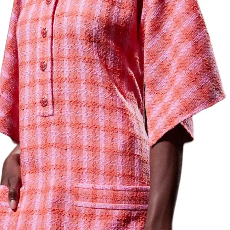 CHANEL 24 New Spring And Summer Arrivals Long-Sleeved Dresses Women's Pink-5