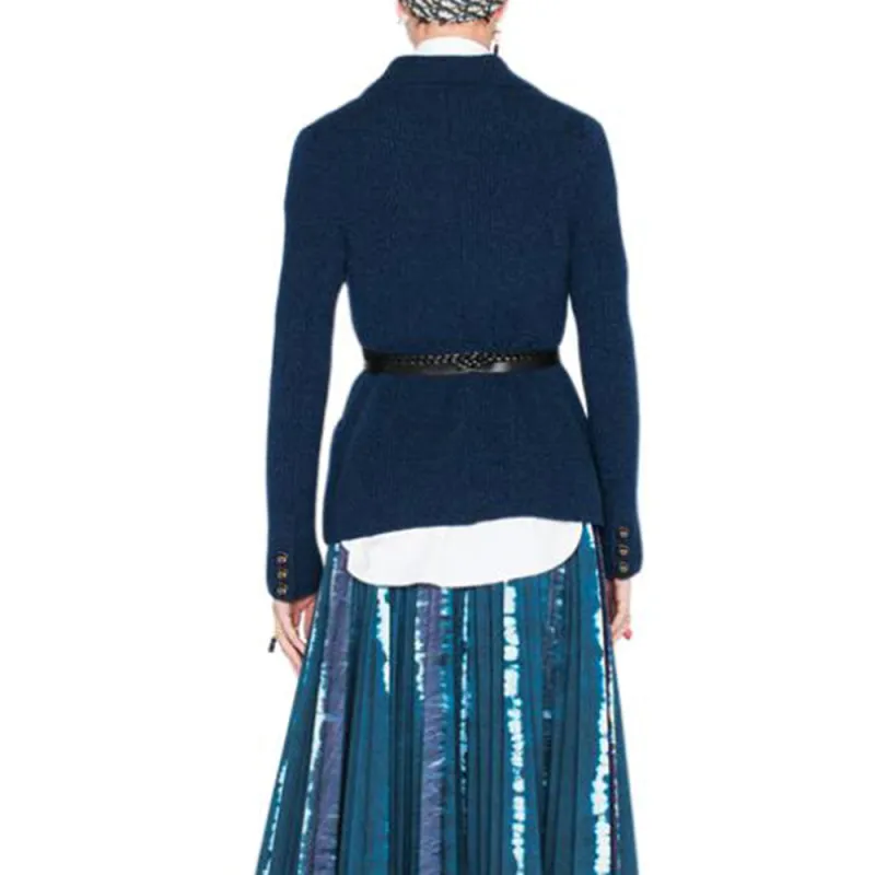 DIOR SS21 Denim Long Skirts Women's Blue-5