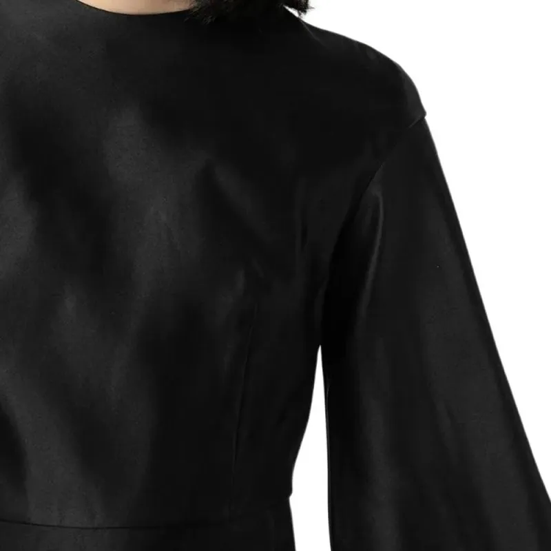 TOM FORD Puff sleeve Duchess silk Minidress-4