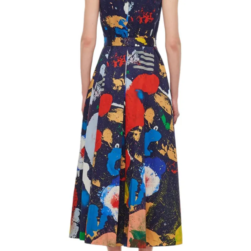 Polo Ralph Lauren All-Over Patterned Sleeveless Dress-4
