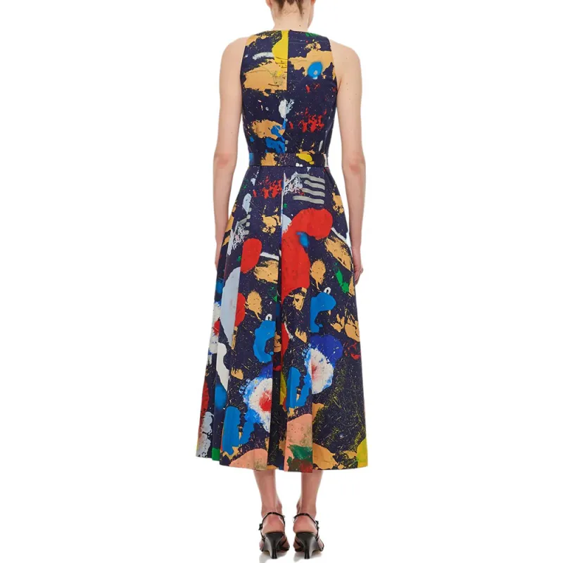 Polo Ralph Lauren All-Over Patterned Sleeveless Dress-0