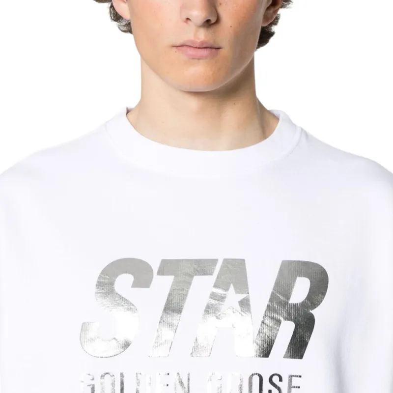 Golden Goose Logo Printed Crewneck Sweatshirt-4