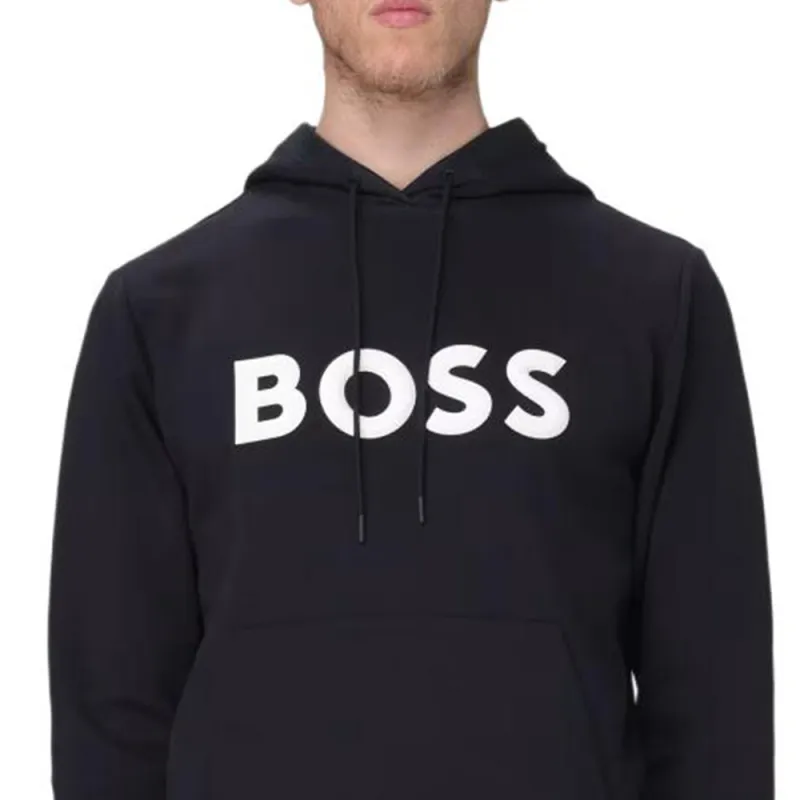 HUGO BOSS Logo 3D Detailed Hoodie-2