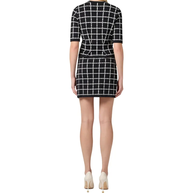 Elisabetta Franchi Logo Jacquard Cardigan-2