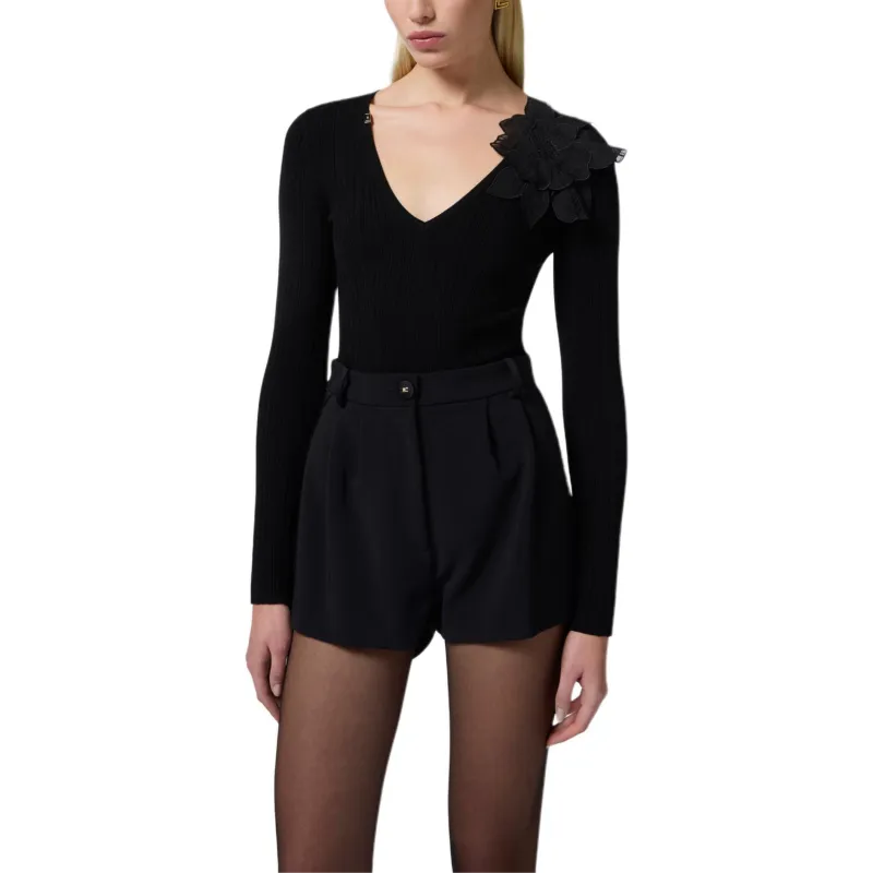 Elisabetta Franchi Flower detailing Midi Dress-1