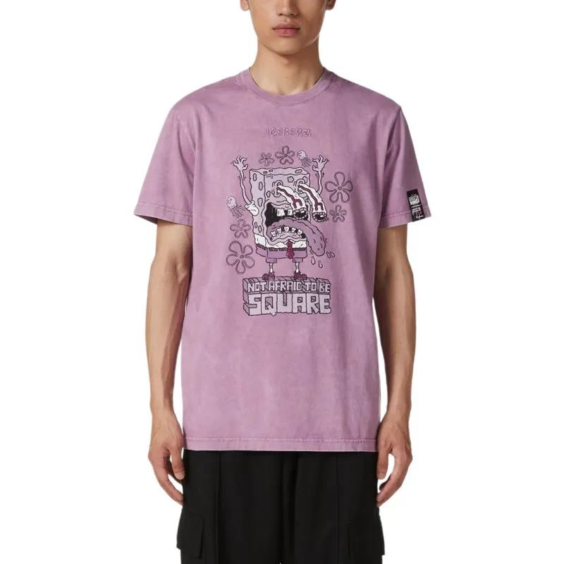 Iceberg Pattern Printed Crewneck T Shirt-1