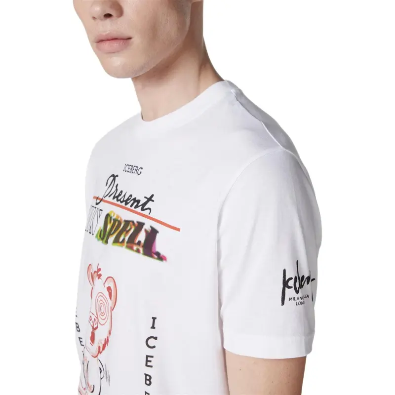 Iceberg Logo print T shirt-1