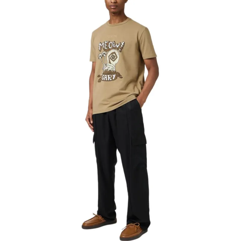 Iceberg Pattern Printed Crewneck T Shirt-3