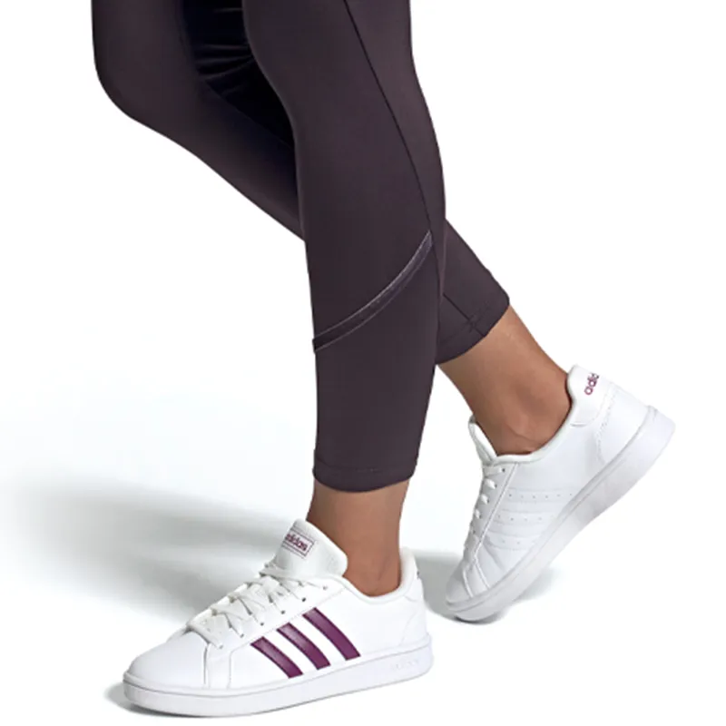 Grand Court Women's Adidas Neo Base 'White Cherry Metallic' Women's-5