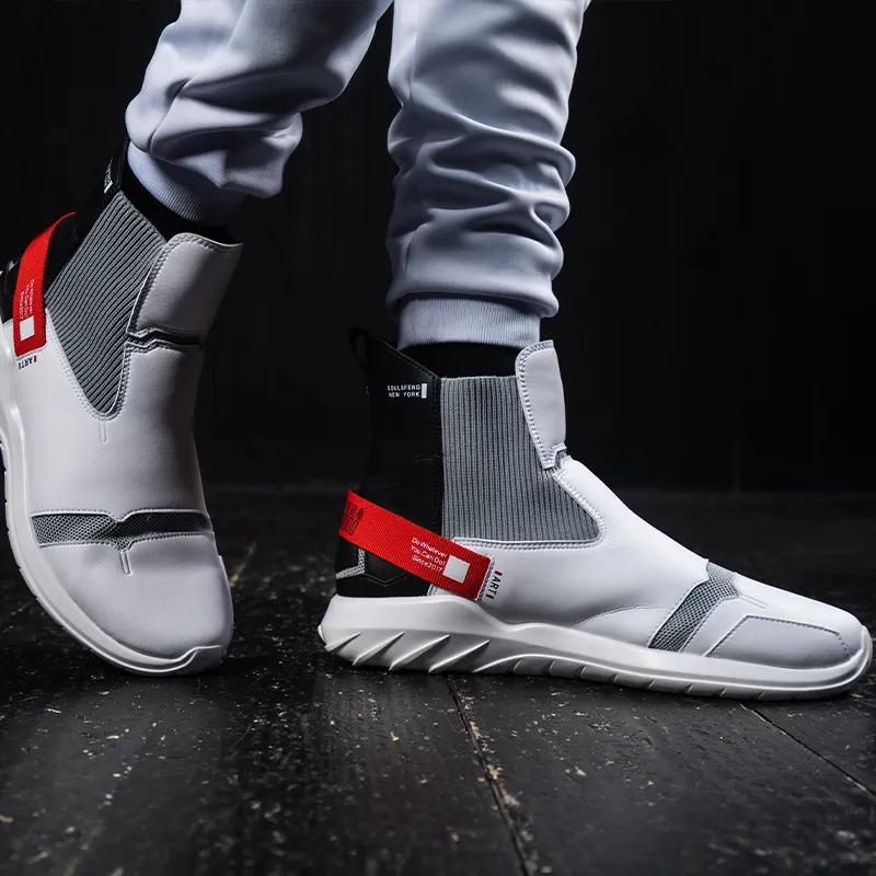 SOULSFENG High Top Training Shoes Unisex White-9