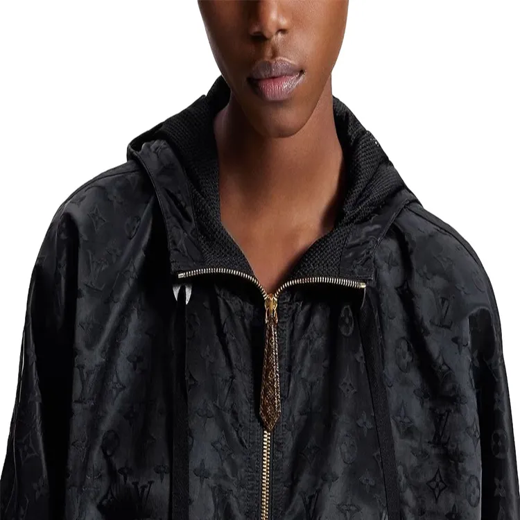 LOUIS VUITTON Shiny Monogram Short Parka-5