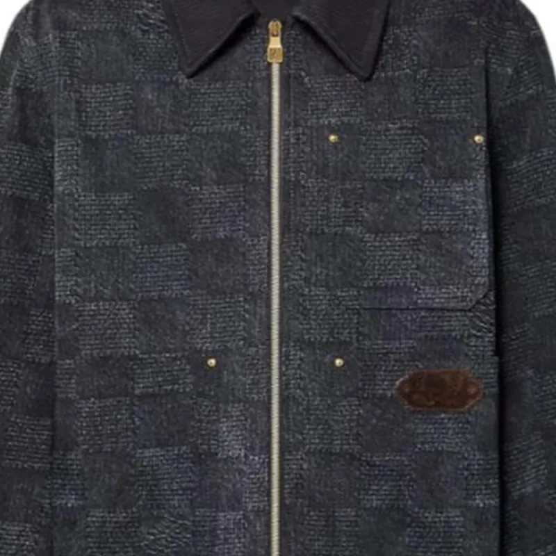 LOUIS VUITTON Damier Workwear Cotton Blouson-4