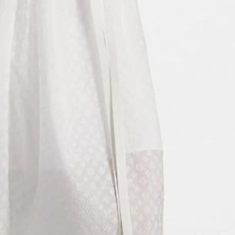 Lv Monogram Fil Coupé Lavaliere Collar Dress-5