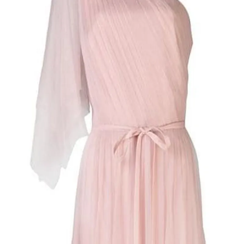Marchesa Notte One Shoulder Flutter Bridesmaid Gown-2