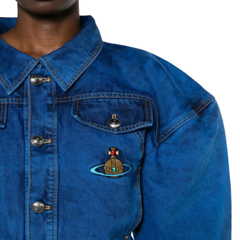 Vivienne Westwood Boxer Cropped Denim Jacket-4